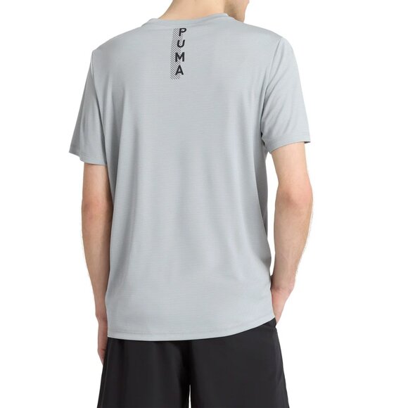 PUMA Men's Lightweight Crew Neck Active Tee, Light Gray - Picture 2 of 4